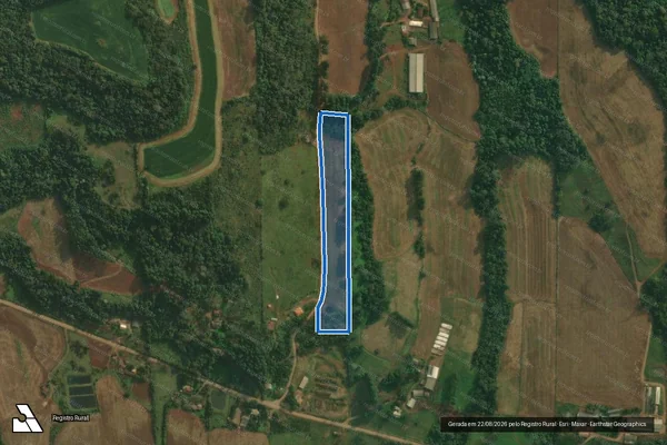 Imagem de satélite de Parte do Lote Rural n° 29 - LOTE RURAL Nº 29-A em Itapiranga - SC