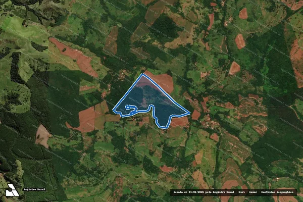 Imagem de satélite de Lote nº 106 da Gleba nº 15 do Imóvel Catanduvas - 106 em Espigão Alto do Iguaçu - PR