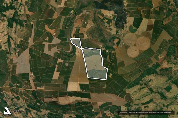 Imagem de satélite de Fazenda Sinhazinha - Parte 1 em Patrocínio - MG