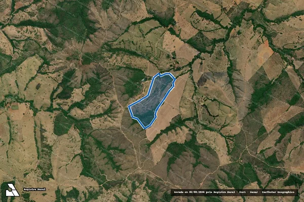 Imagem de satélite de FAZENDA RIO PRETO E BOA VISTA, LUGAR DENOMINADO "LIMEIRA" - Parte 1 em Coromandel - MG