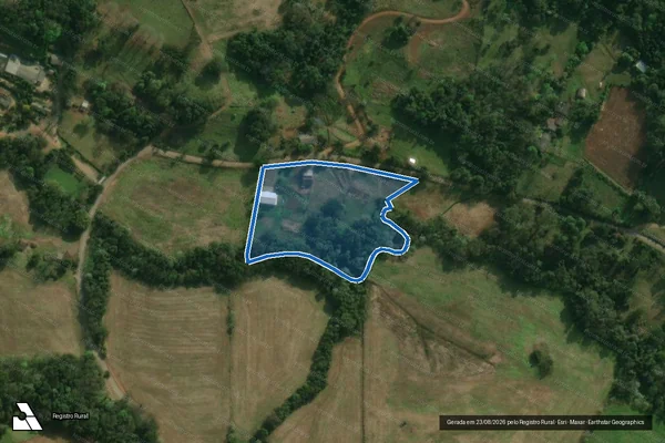 Imagem de satélite de Parte do Lote Rural N°99 - Parte 01 do Lote Rural N°99 em São Miguel do Oeste - SC