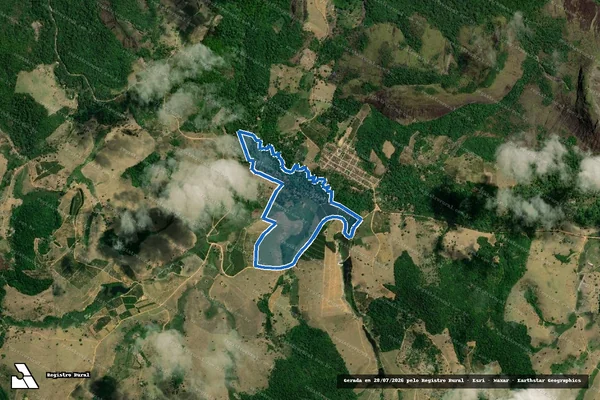 Imagem de satélite de FAZENDA CAJUITA - FAZENDA CAJUITA ? GLEBA 01 em Guaratinga - BA