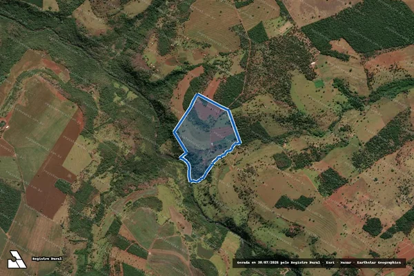 Imagem de satélite de Fazenda Santo Antonio - 001 em Uberlândia - MG