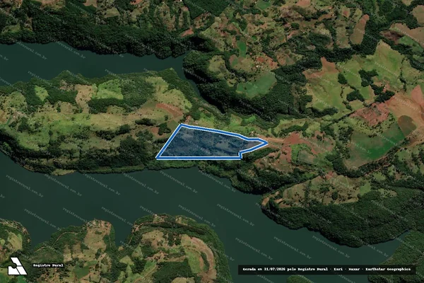 Imagem de satélite de RESERVA DE CIMA - Q.15 - Posse  da Gleba nº 08 em Reserva do Iguaçu - PR