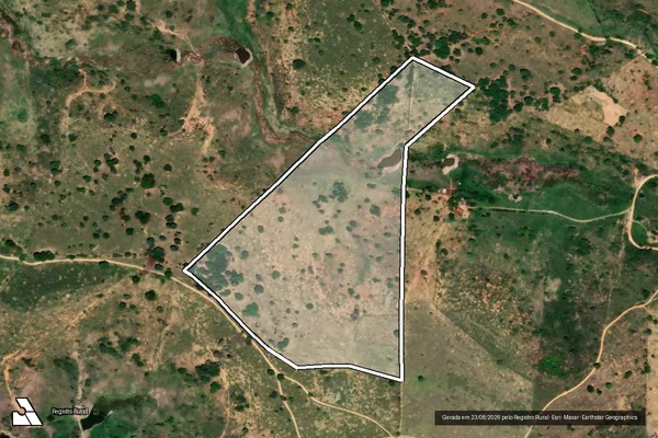Imagem de satélite de FAZENDA PEDRA BRANCA - Parte 1 em Bertópolis - MG