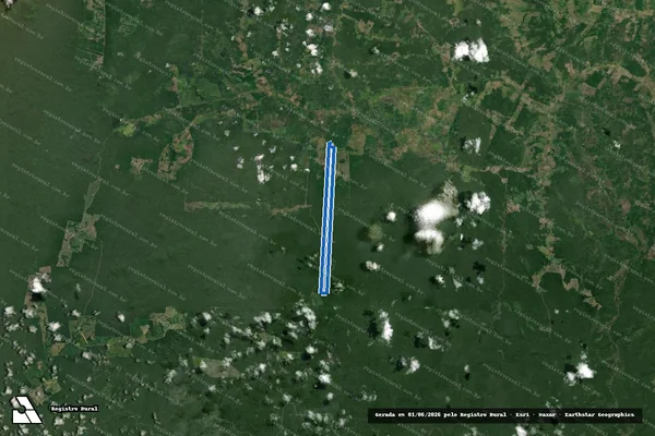 Imagem de satélite de Fazenda Diamante - Parte 1 em Iracema - RR