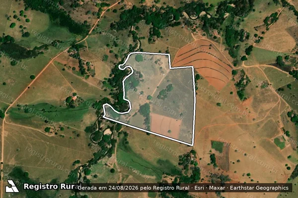 Imagem de satélite de Fazenda Valença - Parte 1 em Guaraíta - GO
