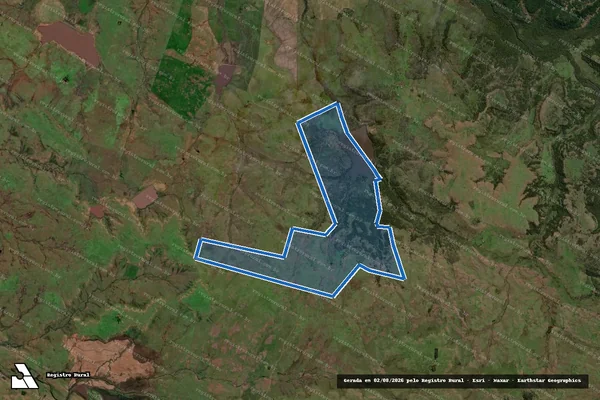 Imagem de satélite de Estância Guabiju - Parte 1 em Quaraí - RS
