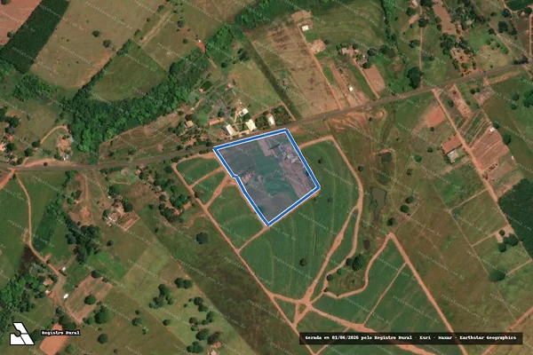 Imagem de satélite de Sítio Bueno - Lote 9 - Gleba 2 em Meridiano - SP