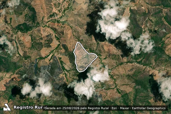 Imagem de satélite de PILÕES E CRISTAIS - Gleba 01 em Santa Maria do Suaçuí - MG