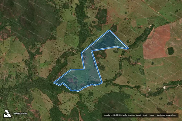 Imagem de satélite de FAZENDA PEROLA NEGRA - Parte 1 em Camapuã - MS