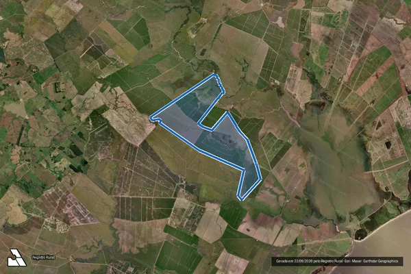 Imagem de satélite de Fazenda União - Parcela 1 em Jaguarão - RS