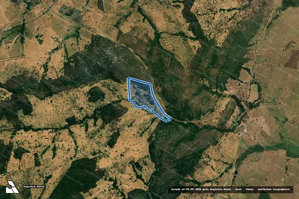 Imagem de satélite de FAZENDA CÓRREGO DO LAJEDO - Parcela 1 em Córrego do Ouro - GO