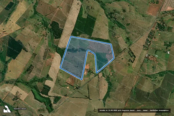 Imagem de satélite de FAZENDA SANTA MARIA - ÁREA DESMEMBRADA em Birigui - SP