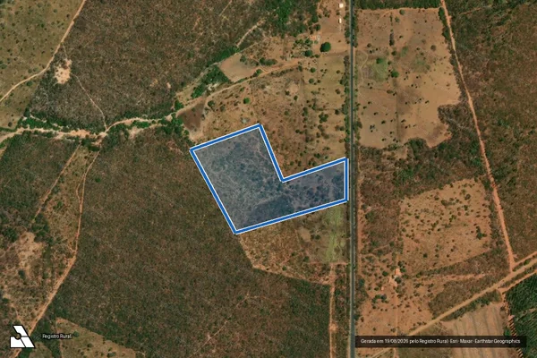 Imagem de satélite de Fazenda Bom Jesus denominado Novo Horizonte - Parte 3 em Coração de Jesus - MG