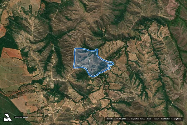 Imagem de satélite de Fazenda Carneiro - Parte 1 em Lagamar - MG