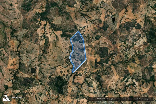 Imagem de satélite de FAZENDA ESTÂNCIA BEIRA RIO em Faina - GO