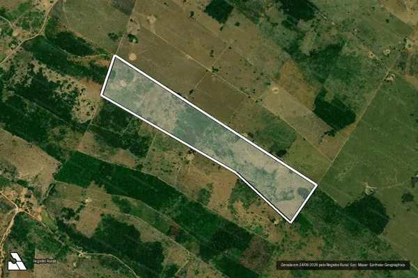 Imagem de satélite de Lote 61-Fazenda Ferreira-P. A. Alvorada II / Lote 61