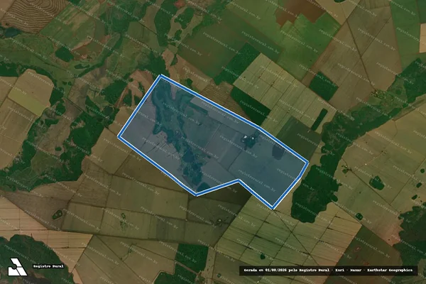 Imagem de satélite de Fazenda Panorama  - Parte 2 em Rio Brilhante - MS