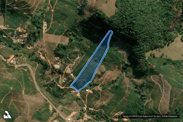 Imagem de satélite de Indaiá, Arrozal Boa Vista ou Água Limpa - PARCELA 01 em Orizânia - MG