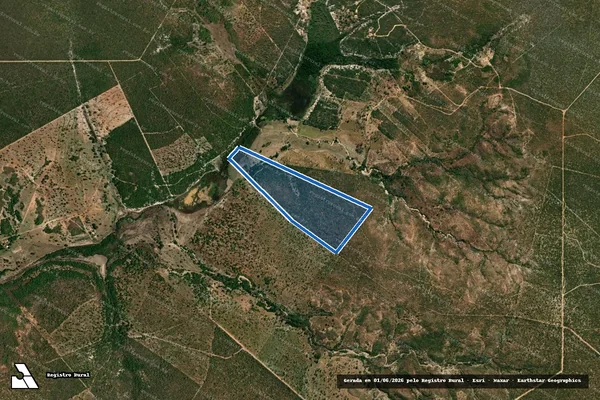 Imagem de satélite de Uma parte de terras da Gleba 1° situada na Fazenda Santa Maria da Vereda - Uma parte de terras da 1ª Gleba na Fazenda Santa Maria da Vereda ? PARTE 2 em Bonito de Minas - MG