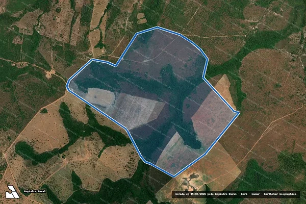 Imagem de satélite de FAZENDA SANTA LUZIA - 001 em Palmeirante - TO