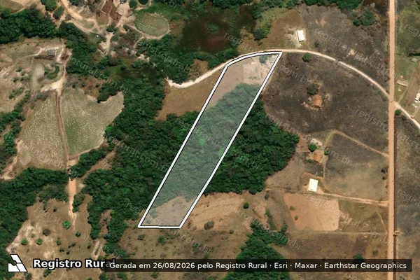 Imagem de satélite de Fazenda Campo do Galinheiro Mat.58.422 - Gleba 32 em Esmeraldas - MG