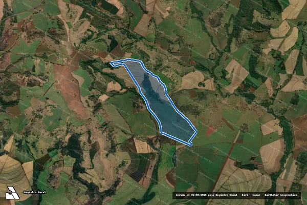Imagem de satélite de Fazenda Mataruna em Batatais - SP