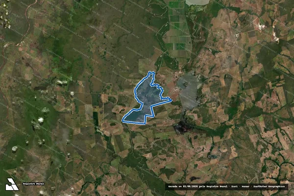 Imagem de satélite de PA TRÊS PODERES em Formoso do Araguaia - TO