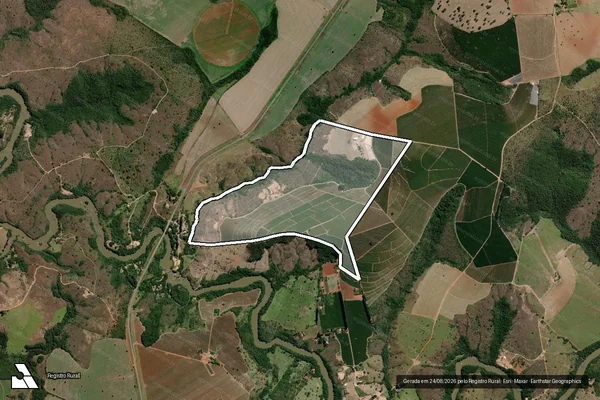 Imagem de satélite de FAZENDA OURO NEGRO - 37611 em Serra do Salitre - MG
