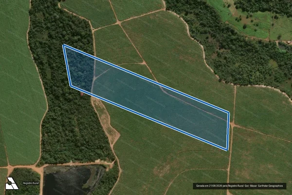 Imagem de satélite de FAZENDA NOVO MILÊNIO - MATRÍCULA 26317 em Mirassol d'Oeste - MT