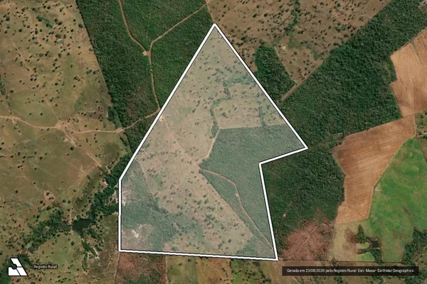 Imagem de satélite de FAZENDA MATA GRANDE - Parte 1 em Divinópolis do Tocantins - TO