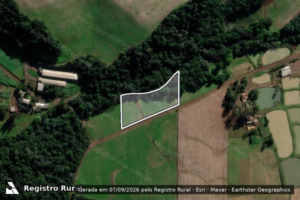 Imagem de satélite de Vinicius de Oliveira Cover - Propriedade 1 - PARCELA 01 em Nova Boa Vista - RS