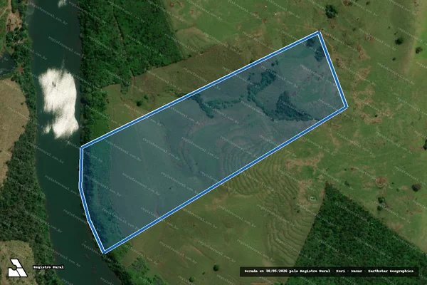 Imagem de satélite de LOTE DE TERRAS Nº 27 - Matrícula 9937 em Campina da Lagoa - PR
