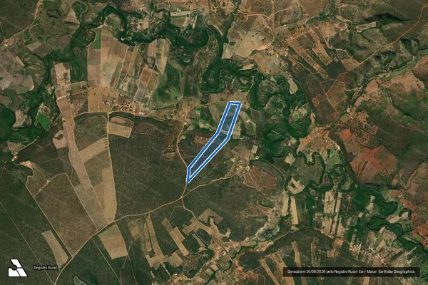Imagem de satélite de FAZENDA CAMBAUBA / GLEBA "A"