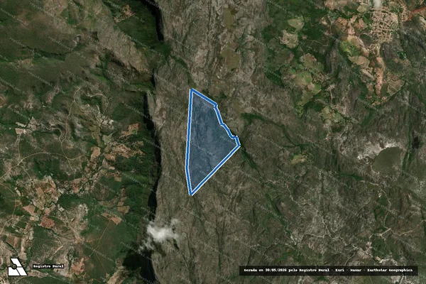 Imagem de satélite de FAZENDA SOBRADO OLHOS D´AGUA - Parte 1 em Botumirim - MG
