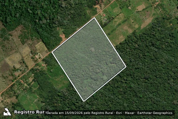 Imagem de satélite de Reassentamento Santa Rita - ARL17A-SD em Porto Velho - RO
