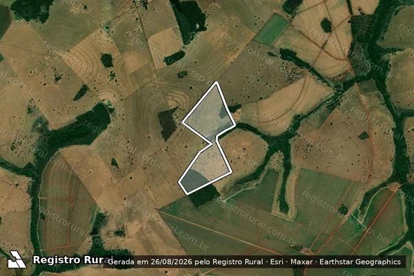 Imagem de satélite de FAZENDA PONTINHA - Parte 2 em Paranaíba - MS