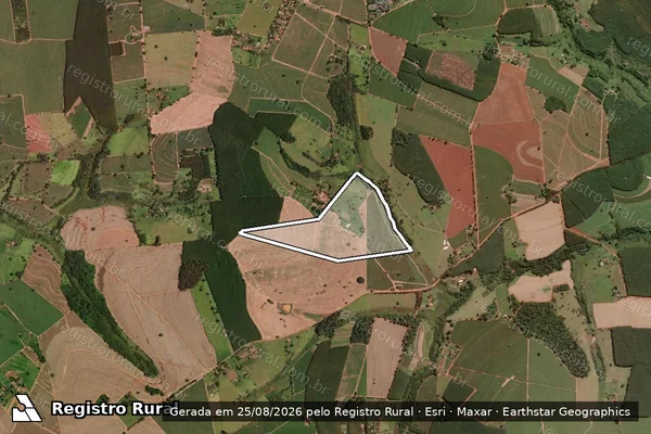 Imagem de satélite de Fazenda Dois Irmaos - Parte 001 em Guapiaçu - SP