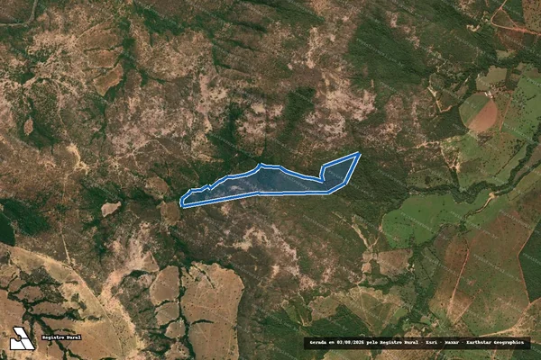 Imagem de satélite de FAZENDA SÃO GERALDO-GLEBA 1 - Gleba I em Corinto - MG