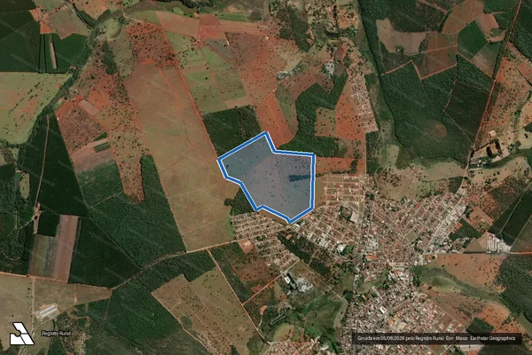 Imagem de satélite de FAZENDA MANDA SAIA - GLEBA B em Papagaios - MG