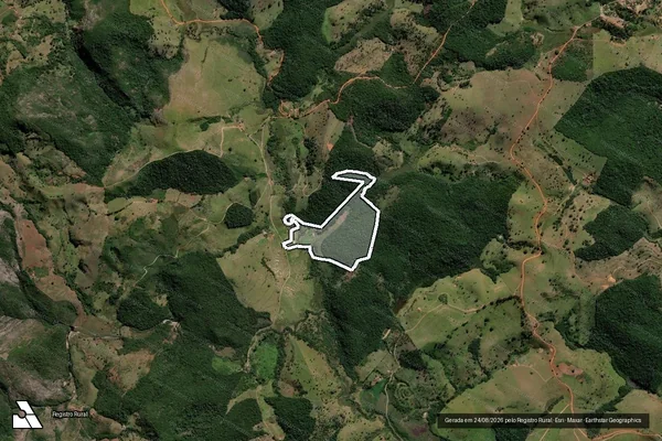 Imagem de satélite de Isaias - Parte 1 em Conceição do Mato Dentro - MG
