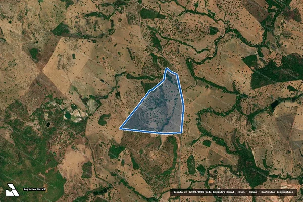 Imagem de satélite de FAZENDA CALISTO BUENO - SAPEZAL - GLEBA 01 em Crixás - GO