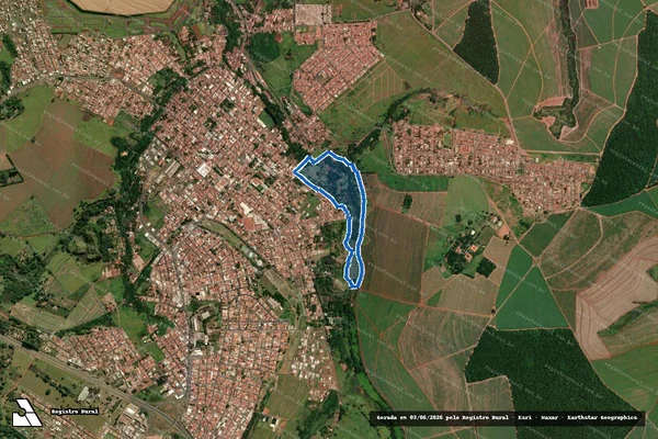 Imagem de satélite de ETEC Dona Sebastiana de Barros (Chácara da Serra) - Gleba 1 em São Manuel - SP