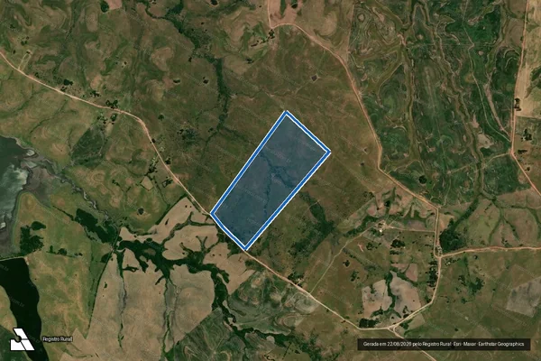 Imagem de satélite de CAMPO DAS TRES VENDAS - Parte 1 em Sant'Ana do Livramento - RS