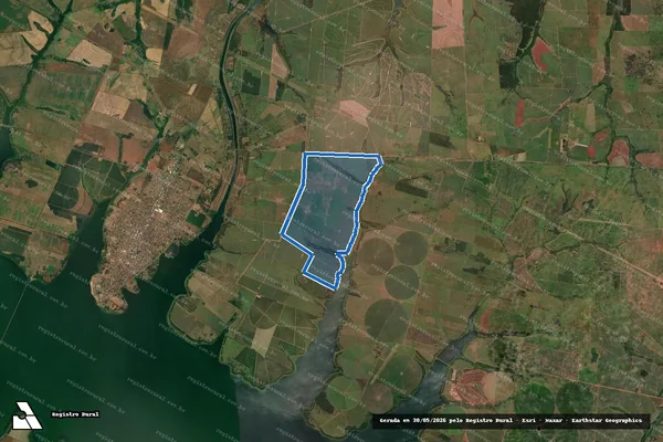 Imagem de satélite de FAZENDA MARIA OFÉLIA - GLEBA 01 em Pereira Barreto - SP