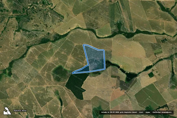 Imagem de satélite de FAZENDA TRÊS LAGOS - Parcela 1 em Mucurici - ES