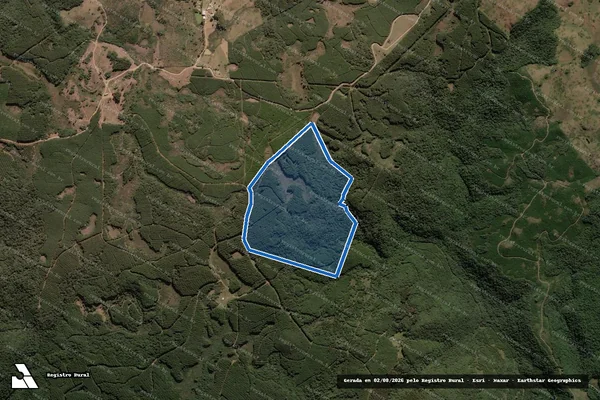 Imagem de satélite de Fazenda Limitão ? Mat. 1.857 - Parte 1 em Capão Alto - SC