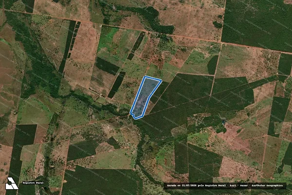 Imagem de satélite de Lote 05 - Projeto de Assentamento Lagoa do Genipapo - Lote 05 ? P.A. Lagoa do Genipapo ? Desmembrada 01 em Nova Crixás - GO