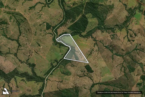 Imagem de satélite de Fazenda São João da Agua Emendada em Poxoréu - MT